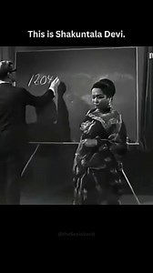 18K views · 263 reactions | Rare video of Shakuntala Devi outpacing a computer 﫢 Wow genius  Shared video | மகிழா | Facebook