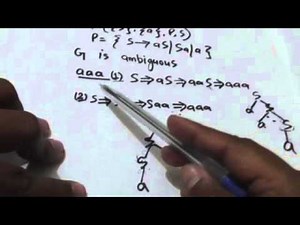 32. CONTEXT FREE GRAMMAR- AMBIGUITY