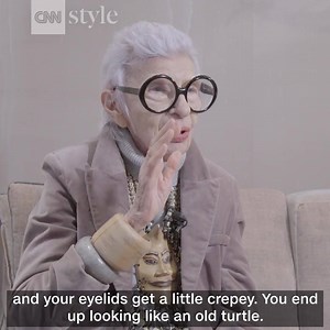 96-year-old icon Iris Apfel shares her pearls of wisdom on social media (she's not a fan), fashion and more http://cnn.it/2EMM9ai | CNN