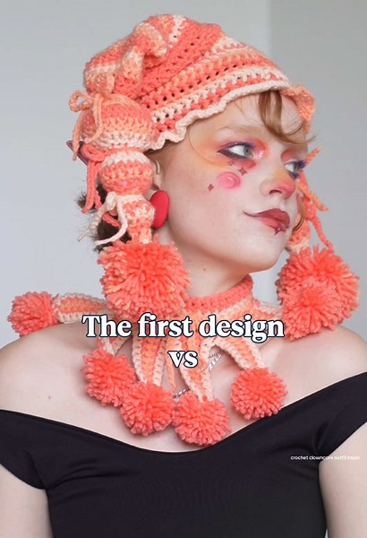 Jane Foole's Jester Crochet Set for Clowncore Style