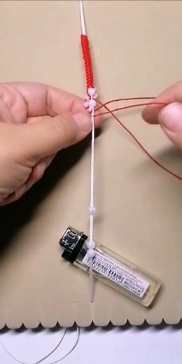 TUTORIAL 👆Cómo hacer una pulsera de hilo con Perla y Mostacilla