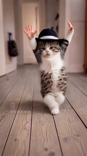 Michael Jackson Cat #funnycats #cats #music #michaeljackson #funny