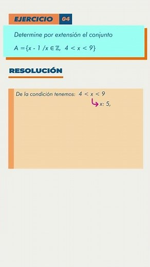 Determinación de un conjunto por extensión #shorts #matematica #conjuntos