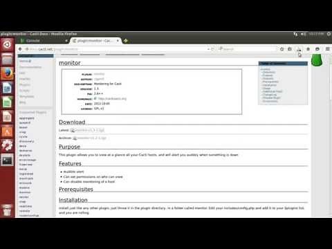 Instalación Plugin Monitor en Cacti