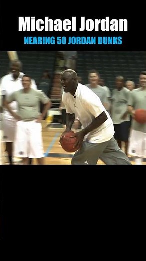 STILL GOT IT? Michael Jordan FUN Dunk at Almost 50 Years Old #goat #nba #basketball