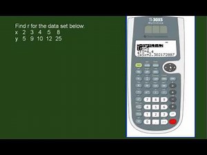 Finding r using a 2-Variable Scientific Calculator