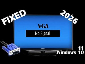 FIX VGA CABLE NO SIGNAL ON MONITOR?