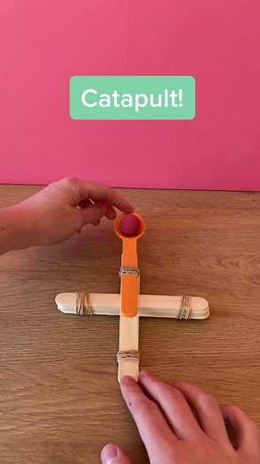 How to Make a Simple Popsicle Stick Catapult | STEM Activity