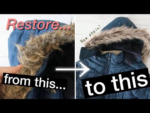 Replace Damaged Faux Fur Trim on Winter Jacket | Thrifted Item Upgrade | Sewing Tutorial
