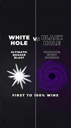 White vs Black Hole⚪⚫ CRAZY ENDING…