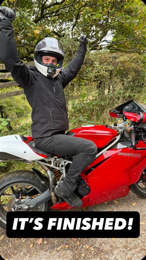 4.4K views · 1K reactions | The Ducati 999 project bike is finished, time to ride and get ready for the track. #rebuild #garage #ducati | Bike World | Facebook