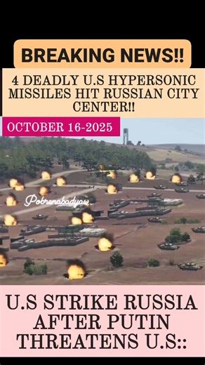 189K views · 1.8K reactions | Breaking News Today:: 4 Deadly U.S Hypersonic Missiles Hit Russian City Center.. #reelsviralfb #trendingreels #highlight #russia | Mark Ronilo Motivo Tubis | Facebook