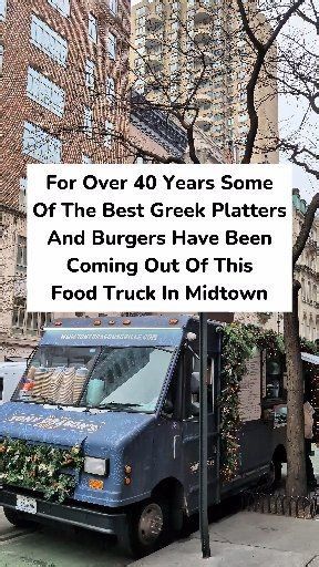 This Midtown Food Truck Is Serving Some Of The Best Greek Steak Platters And Burgers In NYC. What Started As A Pushcart 40 Years Ago Is Now A Full-Blown Food Truck With A Menu That Can Rival Many Restaurants. They Offer Delicious Mediterranean Staples And Grilled Meat Bowls, With Ribeye Steak Available. Make Sure To Grab A Burger; They Are The Sleeper Hit Here. 📍Tony Dragon's Grille - Madison Ave &, E 62nd St, New York, NY 10065 | JonathanChoi1