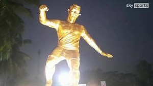 Cristiano Ronaldo: Statue of Man Utd and Portugal forward unveiled in Goa, India in bid to 'inspire next generation'