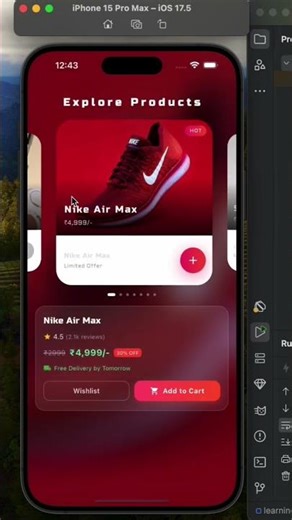 Flutter 3D Carousel UI Tutorial 🔥 | Build Premium App Design (Step by Step)