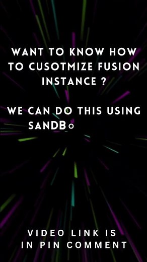 How to use Sandbox in Oracle Fusion cloud SaaS, Use structure tool to move the page in Fusion