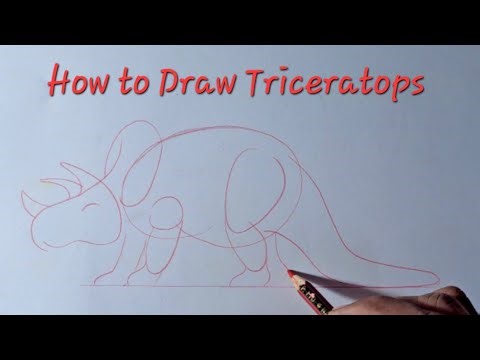 How to Draw a Triceratops Step by Step (Easy for Beginners)