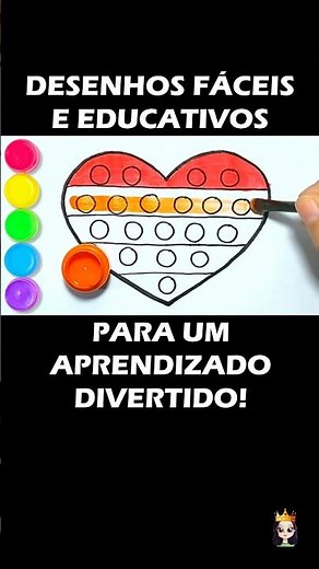 COMO DESENHAR FIDGET TOY CORAÇÃO | DESENHANDO E PINTANDO POP IT | HOW TO DRAW FIDGET TOY #shorts