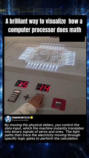 How A Computer Processor Does Math(visualized)👀🔥#technology #engineering #processor