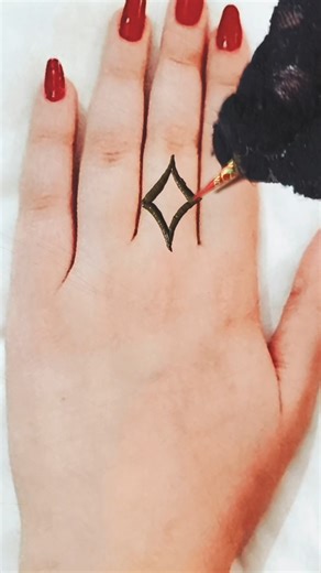 simple mehndi design ♥️ #ringmehndi #stylishmehndi #viral