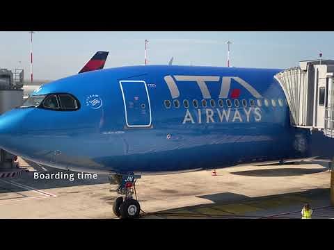 ITA Airways Inaugural Flight to Washington D.C Onboard a Brand New A330