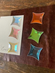 Dichroic Beveled Glass Star: Color-shifting Stained Glass Supply - Etsy