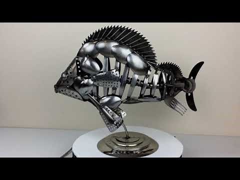 Impresionantes esculturas en metal || amazing metal craft sculpture || recicled metal artwork