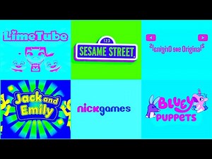 Best logo compilation Effects: Lime tube melody, Sesame Street Bluey pappets nickgames logo Effects