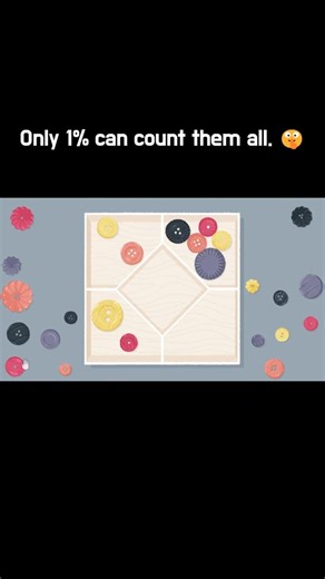 Only 1% can count them all. 😅 #satisfying #visualasmr #games #oddlysatisfying #calm