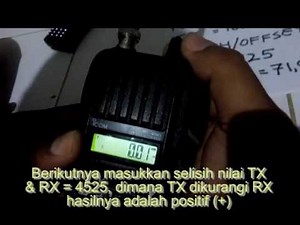 SETTING FREKUENSI REPEATER DUPLEX HT ICOM IC V80