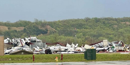 Omaha airport takes significant damage from EF-2 tornado