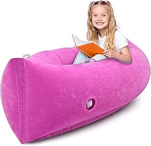 Sensory Chair for Kids, Inflatable Peapod Sensory Chair for Autistic Children, 60 Inch Sensory Pod as a Relaxing Haven for Children with Sensory Needs, Bottom First Inflatable, with Electric Air Pump