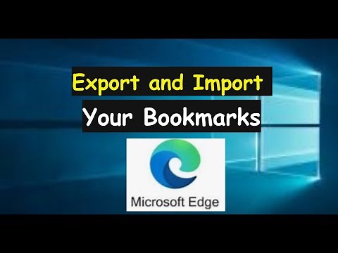Export Bookmarks or Favorites on Microsoft Edge in Windows 11