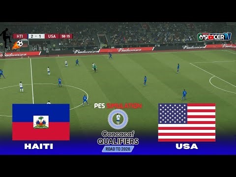 Haiti vs USA | FIFA World Cup 2026 Qualifiers | PES 2021 Simulation Gameplay
