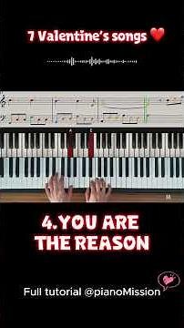 Valentine’s songs Easy to play but sound romantic #pianotutorial #romanticsongs #valentinesday