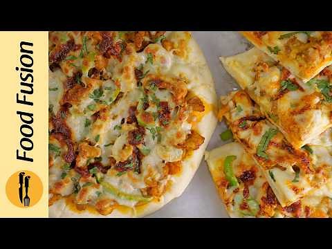 Harrisa Chicken Mushroom Flat Bread Recipe by Food Fusion