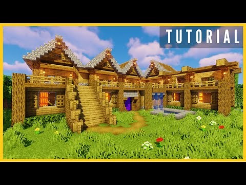 Easy Minecraft: How to Build a 2 Player Survival Base (#3) | Starter House Tutorial