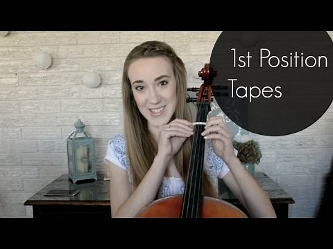 How To Put 1st Position Tapes On a Cello | How To Music | Sarah Joy