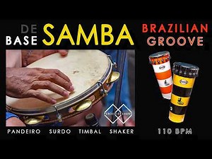 Base SAMBA brasileña para improvisar | Groove Brazil | Ritmo Brasilero | 110 bpm | Tempo medio