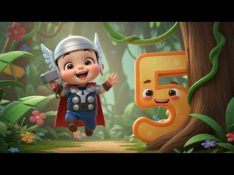 Hide & Seek Numbers Song | Fun Counting Song for Kids | Learn Numbers with Nursery Rhymes 🎵🔢