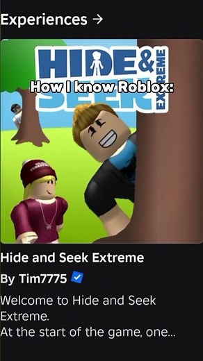 How I know Roblox: #roblox#shorts