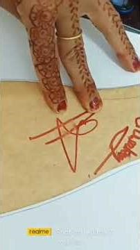 paper mein hand Kaise banaen Mehandi Lagane ke liye