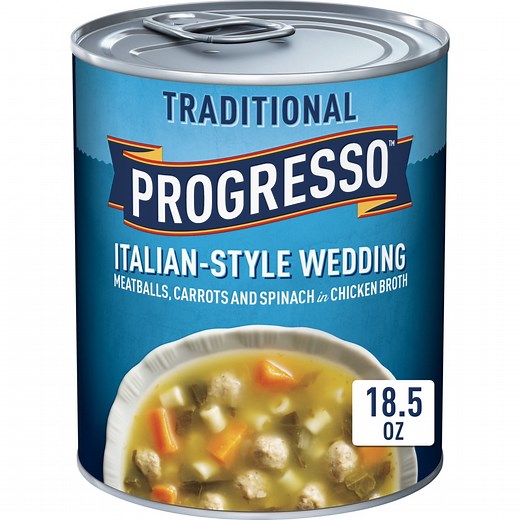 Progresso Italian-Style Wedding Soup, Traditional Canned Soup, 18.5 oz