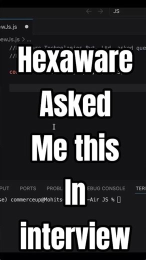Hexaware JavaScript Interview Question 🔥 Remove Duplicates from Array #javascript #codeliftgrow