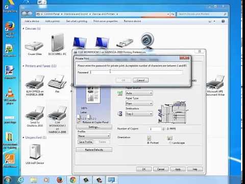 printing setup on desktops to Toshiba