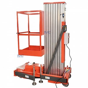 [Hot Item] 4-10m Telescopic Hydraulic Aluminum Single Mast Platform Lift