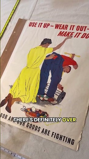 Checking out some World War II propaganda posters #vintage #vintagefinds #posters #art #1940s