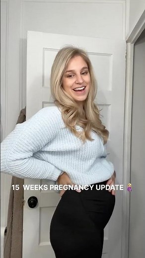 15 week pregnancy update 🤰🏼 #bumpupdate #15weekspregnant #pregnancysymptoms #babybump