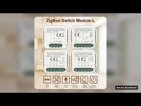 GIRIER Tuya ZigBee 3 0 Smart Switch Module No Neutral Wire Required Smart Home DIY Light Breaker Wor