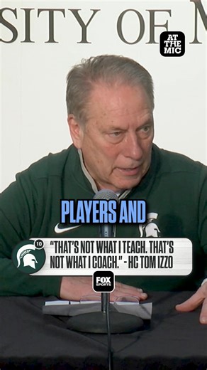Michigan State HC Tom Izzo on Jeremy Fears Jr.'s technical foul against Minnesota. | College Hoops on FOX
